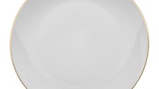 Farfurie plata 27cm, portelan, gri, AMBITION Royal