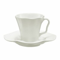 Farfurioara suport ceasca 11cm, crem, ceramica, AMBITION Diana Rustic - 3