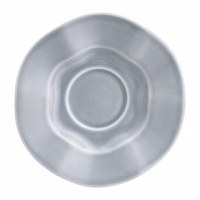 Farfurioara suport ceasca 11cm, gri, ceramica, AMBITION Diana Rustic - 1
