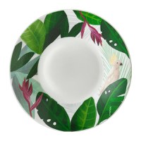 Farfurioara suport ceasca 11cm, portelan, AMBITION Paradise Jungle - 1