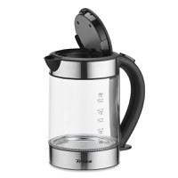 Fierbator electric din sticla Trisa Compact Boil 6456.6912, 1.7L , argintiu - 3