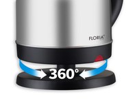Fierbator electric Floria ZLN4902 Gri, putere 1500W, capacitate 2 L, indicator luminos - 2