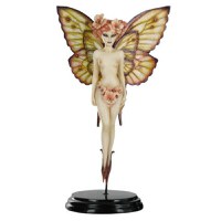 Figurina decorativa IdeallStore® editie limitata, Zana Primaverii, rasina, lucrata manual, 15 cm, multicolor - 1