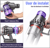 Filtru lavabil, compatibil cu aspiratoarele Dyson V11 V15 SV14 - 4