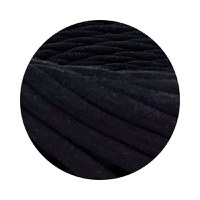 Fir panglica pentru crosetat tricotat si macrame, KaDi Extra Small, 3-5 mm, 110 m, 100% bumbac, culoare Negru - 2