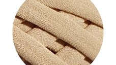 Fir panglica pentru crosetat tricotat si macrame, KaDi Extra Small, 3-5 mm, 110 m, 100% bumbac, culoare Sahara