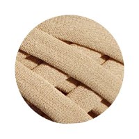 Fir panglica pentru crosetat tricotat si macrame, KaDi Small, 5-7 mm, 110 m, 100% bumbac, culoare Sahara - 1