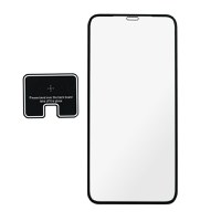 Folie de sticla securizata IdeallStore® pentru protectie compatibila iPhone 11 PRO Max/XS Max, 3D, Anti-spy, neagra, acoperire full-cover - 2