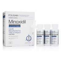 Foligain Minoxidil 5% Solutie cresterea parului barbati (Alcool scazut) 3 luni - 3