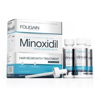 Foligain Minoxidil 5% Solutie cresterea parului barbati (Alcool scazut) 3 luni - 5