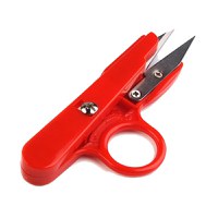 Forfecuta de finisat cu manere din plastic, lungime 10 cm - rosu - 2