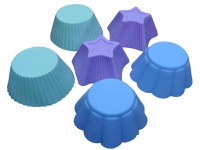 Forma din silicon pentru prajituri briose, model diverse, termorezistenta, 6 cavitati, 537COF - 1