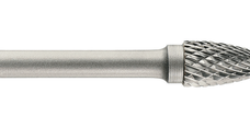 Freza din carbura de tungsten 1031791 - cap ascutit, tais dublu tip D, DIM 16, Coada 6