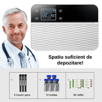 Frigider Mini Medical LUDORA®  Pentru Insulina, Medicamente, Capacitate Racire 0-18°C, Dimensiuni 215 x140 x60 mm - 7