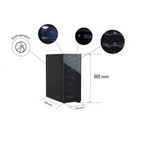 Frigider pentru vinuri Zilan ZLN4682 Negru, 33L, 50W, iluminare interioara - 4
