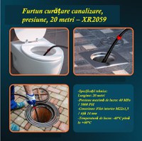 Furtun curatare canalizare, presiune, 20 metri – XR2059 - 5