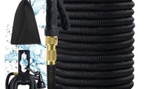 Furtun de gradina extensibil 15-30-45 m, Pistol de stropit cu 8 tipuri de pulverizare, 15m