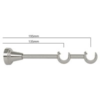 Galerie metalica Capri, Dubla, Set Complect, Calitate Superioara, Montaj Usor - 1