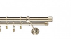 Galerie metalica Luna Clasica, Dubla, Antique Brass,19mm x 1.6m, Calitate Superioara