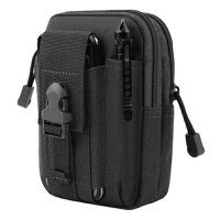 Geanta tactica militara, poliester, capacitate 1 l, 18 cm, negru - 3