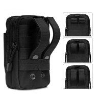 Geanta tactica militara, poliester, capacitate 1 l, 18 cm, negru - 5