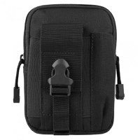 Geanta tactica militara, poliester, capacitate 1 l, 18 cm, negru - 1