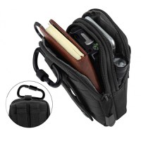 Geanta tactica militara, poliester, capacitate 1 l, 18 cm, negru - 7