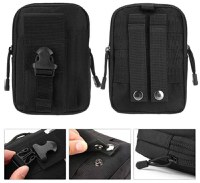Geanta tactica militara, poliester, capacitate 1 l, 18 cm, negru - 6