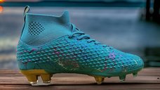 Ghete de fotbal Sky Wing 9701, cu glezna inalta si crampoane, verzi