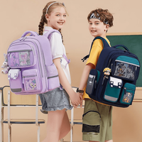 Ghiozdan Scoala, Ergonomic pentru copii - Ultra usor, Compartimente multiple, Rucsac Capacitate Mare, Protectie Spate - 7