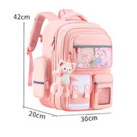 Ghiozdan Scoala, Ergonomic pentru copii - Ultra usor, Compartimente multiple, Rucsac Capacitate Mare, Protectie Spate - 1