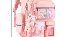 Ghiozdan Scoala, Ergonomic pentru copii - Ultra usor, Compartimente multiple, Rucsac Capacitate Mare, Protectie Spate