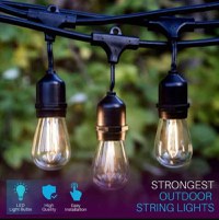 Ghirlanda Luminoasa cu Panou Solar, de 25m/30m cu 25/30 becuri cu lumina calda, cu Telecomanda - 30m - 2