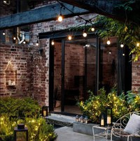 Ghirlanda Luminoasa cu Panou Solar, de 25m/30m cu 25/30 becuri cu lumina calda, cu Telecomanda - 30m - 4