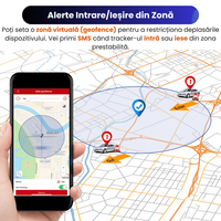 GPS Tracker 4G ML500G cu Microfon, Localizare Live, Magnet Puternic, Baterie 5000mAh, IP67, Alerta Viteza/Zona - 14