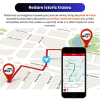 GPS Tracker 4G ML500G cu Microfon, Localizare Live, Magnet Puternic, Baterie 5000mAh, IP67, Alerta Viteza/Zona - 12