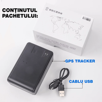 GPS tracker auto, Q12, 4G LTE, baterie 20000mah, stand-by 120 de zile, antifurt, fixare magnetica, precizie 10m - 4