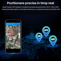 GPS Tracker Pentru Localizare Autoturism, Persoane Si Animale SpectrumPoint®, Nano Sim Card 2G, Inregistrare Vocala, Negru - 8