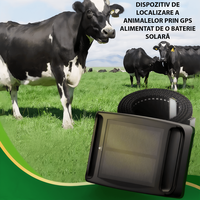 GPS Tracker solar cu zgarda, Q19, 4G, pentru animale mari, cai, bovine, ovine, perimetru de siguranta, istoric ruta - 3