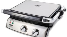 Grill & Panini Chef Inox Zass ZPG 02, argintiu