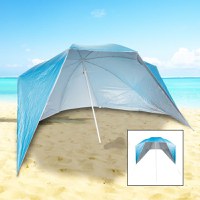 HI Umbrela de plaja cu pereti laterali UV50 + 240x233 cm, - 2