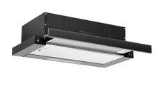 Hota incorporabila Floria ZLN1895, 50x28.5x13 cm parte incastrabila, Putere de absorbtie 450 mc/h, 140 W,. Negru