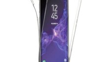 Husa 360 Grade Full cover silicon transparent, fata plus spate compatibila cu Samsung Galaxy S9