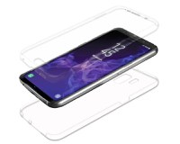 Husa 360 Grade Full cover silicon transparent, fata plus spate compatibila cu Samsung Galaxy S9 - 2