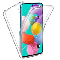 Husa 360 pentru Samsung Galaxy A51, TPU Transparent fata+spate - 1