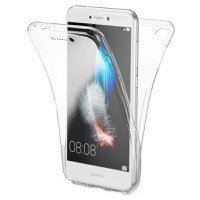 Husa Full TPU 360° (fata + spate) pentru Huawei P9 Lite 2017, Transparent - 1