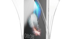 Husa Full TPU 360° (fata + spate) pentru Huawei P9 Lite 2017, Transparent