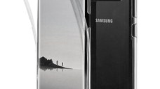 Husa Full TPU 360° (fata + spate) pentru Samsung Galaxy Note 8, Gri Transparent