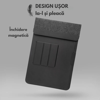 Husa Laptop cu Incarcare dubla Wireless 15W, Protectie 360, Impermeabila, Rezistenta la socuri, 15-16 inch, Pliabil - 2