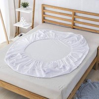 Husa pat Kotonia Home Hotel - frotir poliester impermeabil, pentru saltea 90x200+35 cm alba - 2